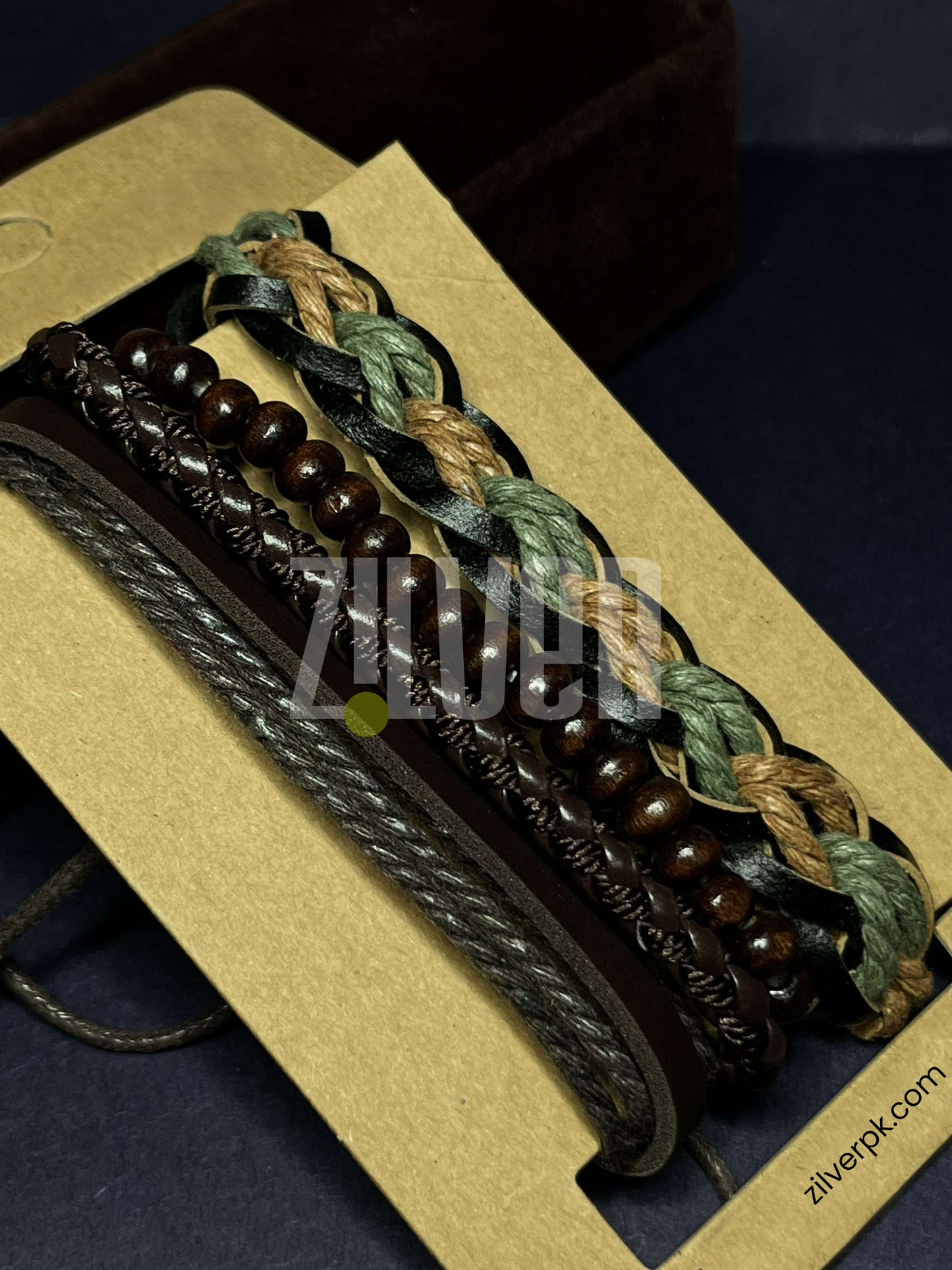 Unmatched Collection of Leather & Beads Bracelets