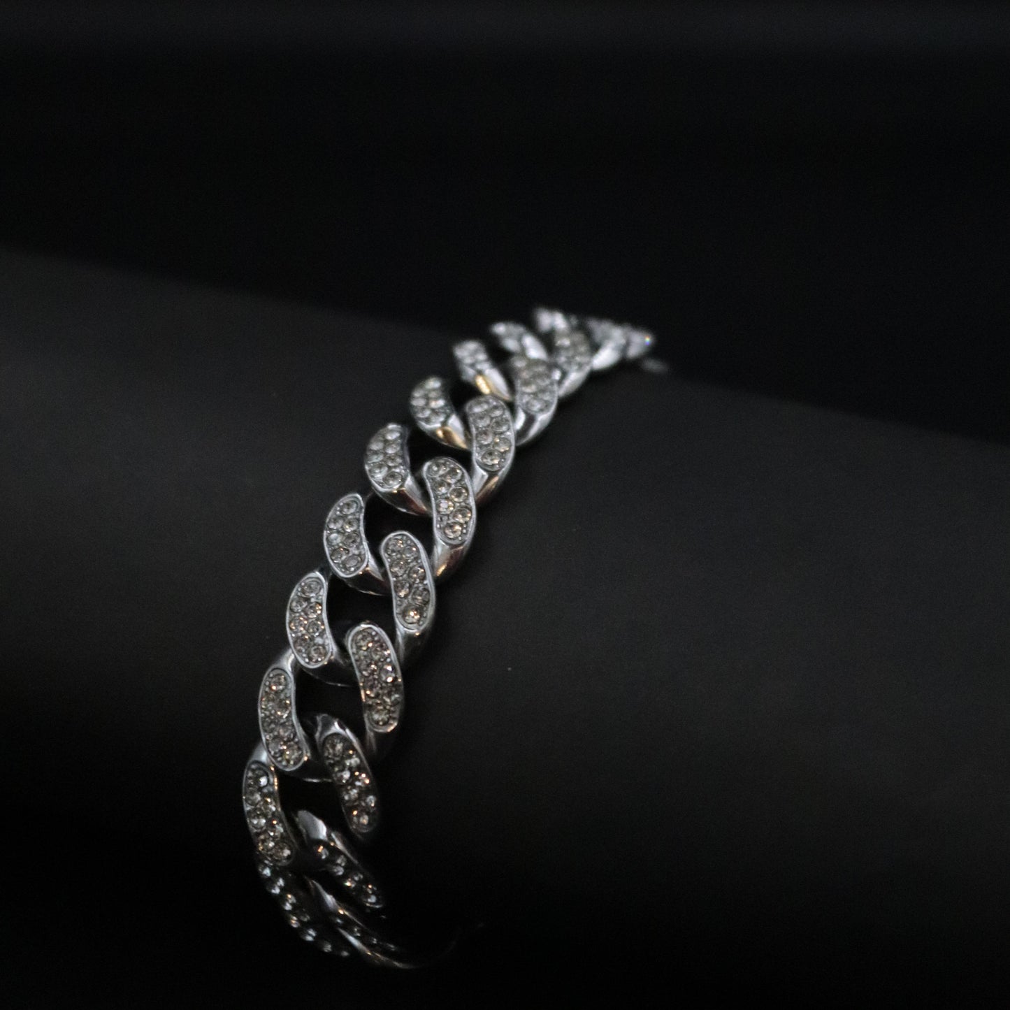 Double Wrap Rhinestone Bracelet