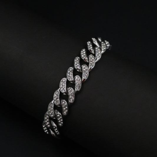 Double Wrap Rhinestone Bracelet