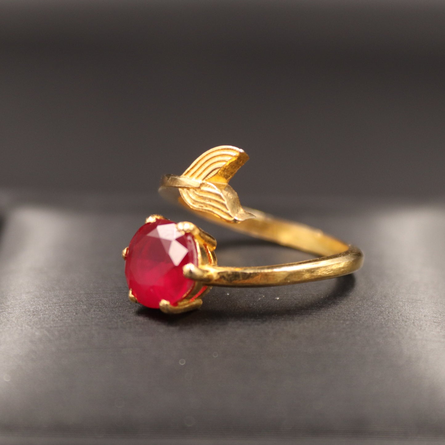 RING OF THE RED MERMAID Gold Plated