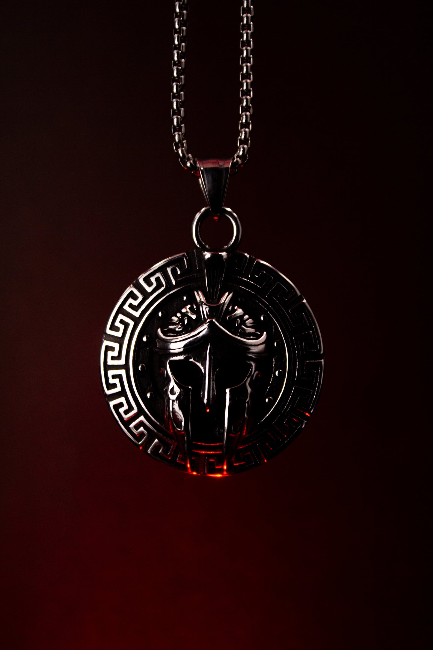 Spartan Mask Necklace