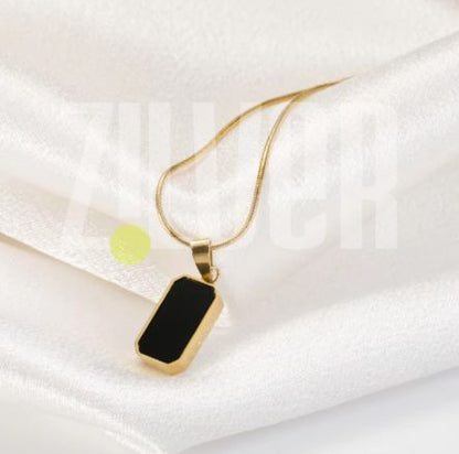 Sleek Black Pendant