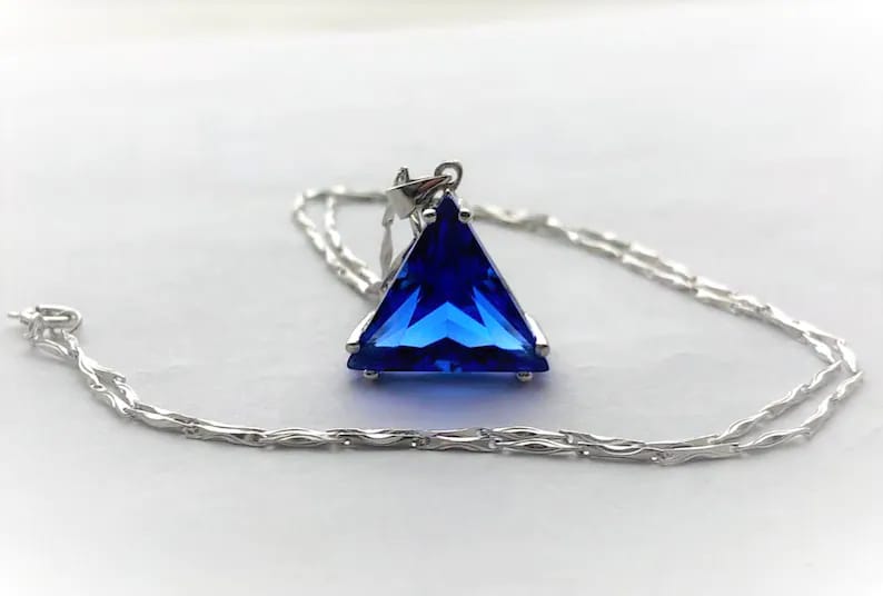 Pyramid Necklace - zilver.pk520